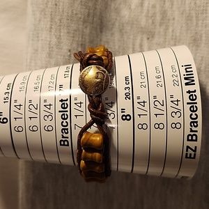 Men's Bracelet with Buffalo Button